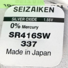 Viên pin đồng hồ 1,55V Murata Sony SR416SW, 337, V337, GP337, SB-A5, 280-75, D337, LR416, 337A, 337X