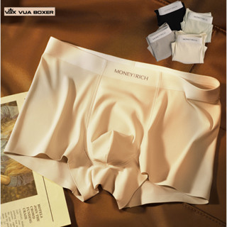 Sét 4 quần sịp nam boxer VUABOXER quần xì đùi vải SU ĐÚC NHẬT co giãn mềm mại thoáng khí MONEY-RICH