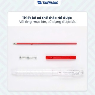 Bút Bi Bấm 0.5mm Thiên Long TL-097 (Mực Xanh)
