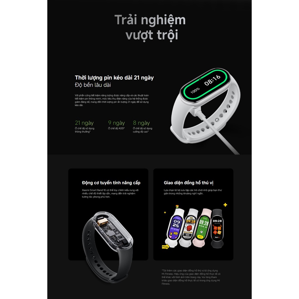 [ƯU ĐÃI MỞ BÁN] Đồng hồ thông minh Xiaomi Smart Band 10 - Màn hình Amoled 1.72" - Kháng nước 5ATM - Bảo hành 12 tháng | BigBuy360 - bigbuy360.vn