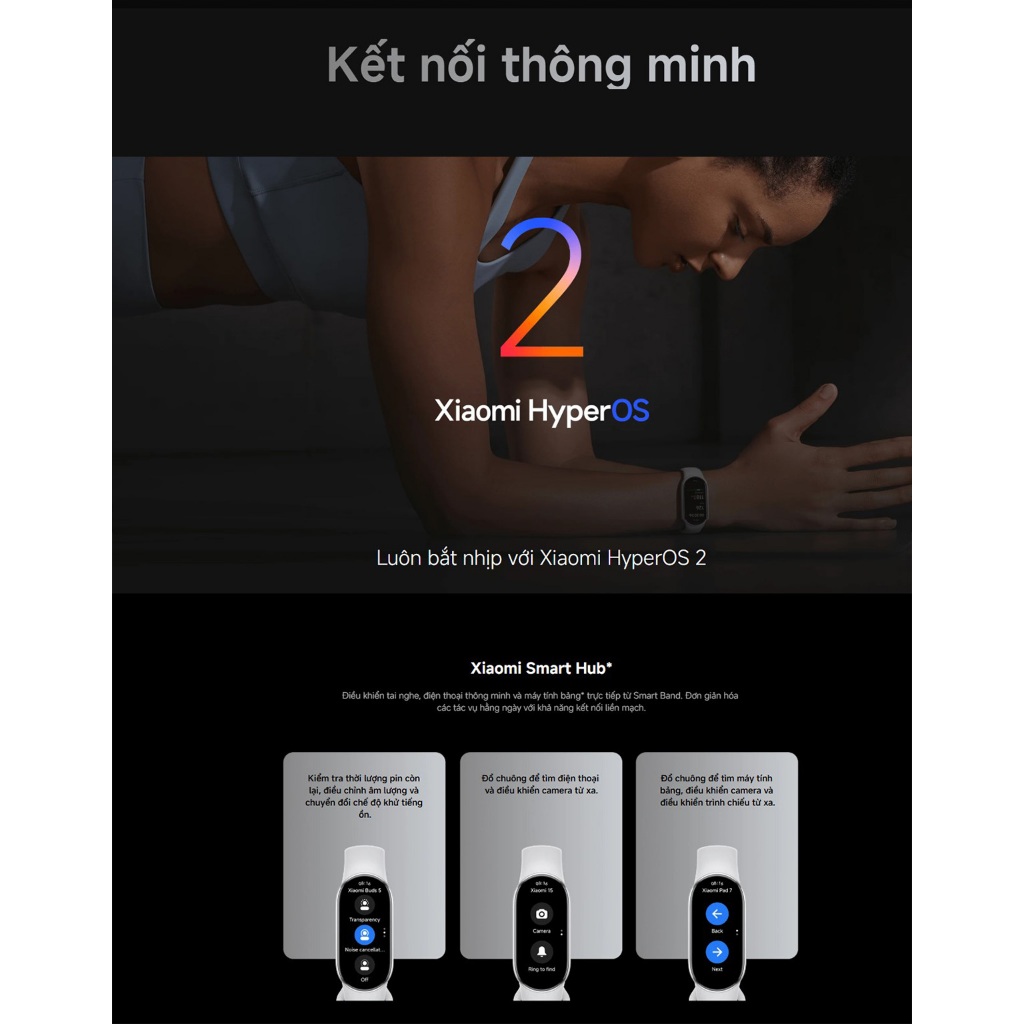 [ƯU ĐÃI MỞ BÁN] Đồng hồ thông minh Xiaomi Smart Band 10 - Màn hình Amoled 1.72" - Kháng nước 5ATM - Bảo hành 12 tháng | BigBuy360 - bigbuy360.vn