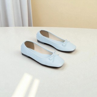 [XẢ KHO] [Form nhỏ tăng 1 size] Giày Búp Bê Bệt Hoạ Tiết Nơ Pixie H320