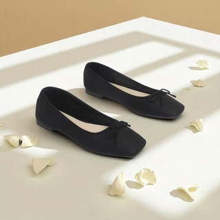 [XẢ KHO] [Form nhỏ tăng 1 size] Giày Búp Bê Bệt Hoạ Tiết Nơ Pixie H320