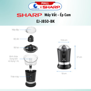Máy vắt cam Sharp EJ-J850-BK - Chính Hãng