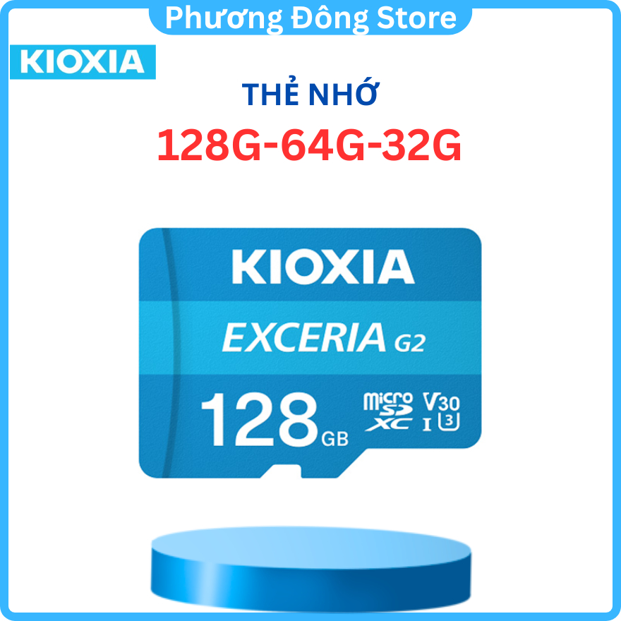 Thẻ nhớ Kioxia Micro SDHC Exceria UHS-I 128Gb/32Gb/64Gb - Thẻ nhớ camera, điện thoại, Máy Ảnh - Hàng