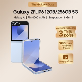 Z FLIP 6 - Điện thoại Samsung Galaxy Z Flip6 5G 12 256GB pin lớn nhất Flexcam 50MP - Chính hãng 
