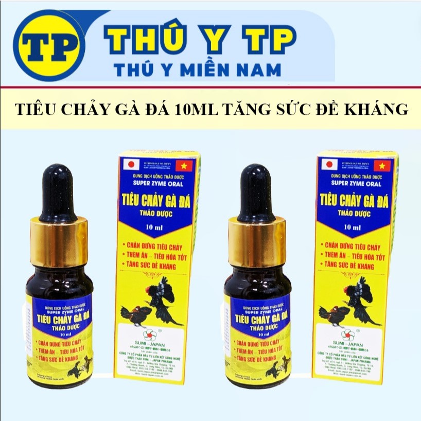 Combo 5 chai Super Zyme Oral 10ml tiêu chảy gà đá thảo dược