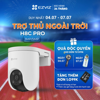 Camera WIFI EZVIZ H8C Pro 3MP / 5MP, Quay Ngoài Trời 360 Độ, Đàm Thoại, Nén H265, Ghi Hình Màu