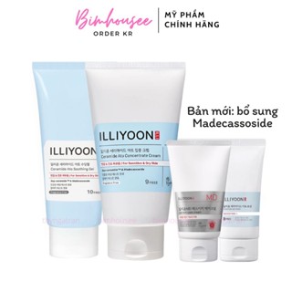 Gel dưỡng ILLIYOON Ceramide Ato Soothing Gel 30ml 175ml Kem dưỡng ẩm dạng gel Illiyoon phục hồi da