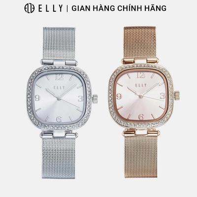Đồng hồ nữ ELLY EH16 dây kim loại mặt phủ sapphire chính hãng
