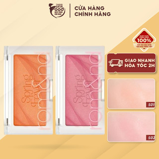   New  Spring Fever  S01-S02  Má Hồng Dạng Phấn Romand Better Than Cheek 3.4g 
