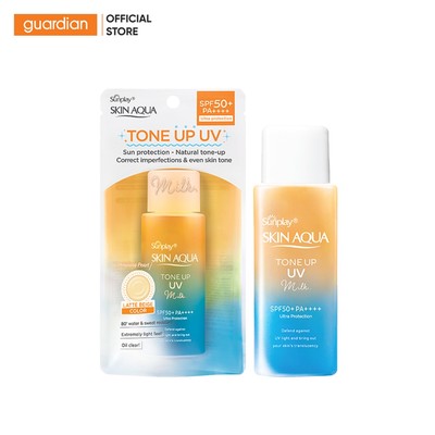 Sữa Chống Nắng Hiệu Chỉnh Sắc Da Sunplay Skin Aqua Tone Up UV Milk Latte Beige SPF50+ PA++++ 50g