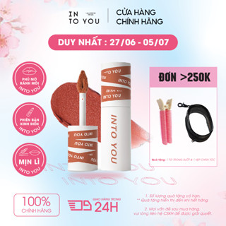 Son Bùn INTO YOU Lì Mịn Độ Che Phủ Tốt Lấp Đầy Rãnh Môi Dễ Tán Hợp Da Trắng Makeup Tự Nhiên 2g