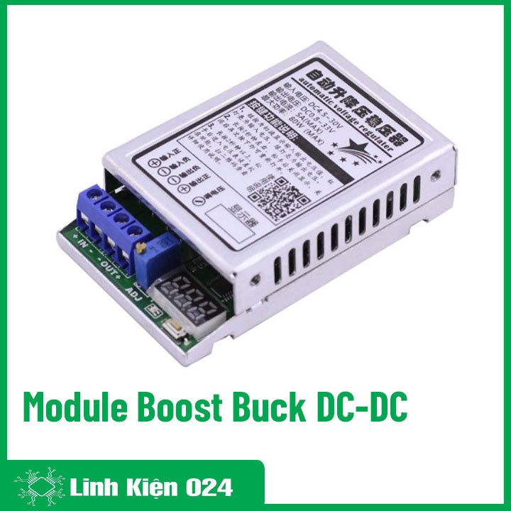 Module Boost Buck DC-DC Vin 4.5V-30VDC Vout 0.8V-33VDC 5A 80W