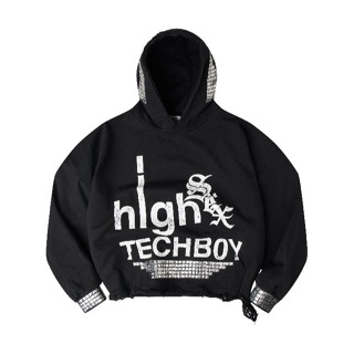  ÁO "TECH B0Y" STUDDED HOODIE 