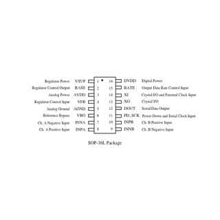 IC HX711 AD 24Bits SOP16