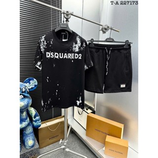 Bộ Quần Áo cộc tay Nam DSQ Boy phố Vảy Sơn Cực Nổi -Set Áo Phông DSQ