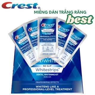 Miếng dán trắng răng Crest trắng nhanh không gây ê buốt phù hợp với mọi men răng [ GIÁ 1 GÓI ]