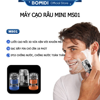  BIMIDI-Máy Cạo Râu Mini-Máy Cạo Râu-Nhỏ Gọn Chống Nước Toàn Thân MS01-Có Bảo Hành. 