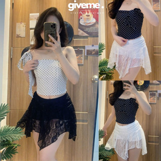 [CV REN EZWEAR] Chân Váy Ren Cạp Trễ Tầng Chéo Dáng Bay Tua Rua Sexy Giveme.clothing_saigon