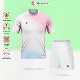 Bộ Quần Áo Thể Thao Bumbee Nam – Co Giãn, Thấm Hút – Mặc Cầu Lông, Pickleball, Tập Gym (0625 hồng)