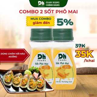 Combo 2 Sốt Phô Mai Dh Foods 100gr – Sốt Phô Mai Ăn Liền, Sốt Chấm Hải Sản, Sốt Phô Mai Trứng Muối, Phô Mai Nướng Hàu