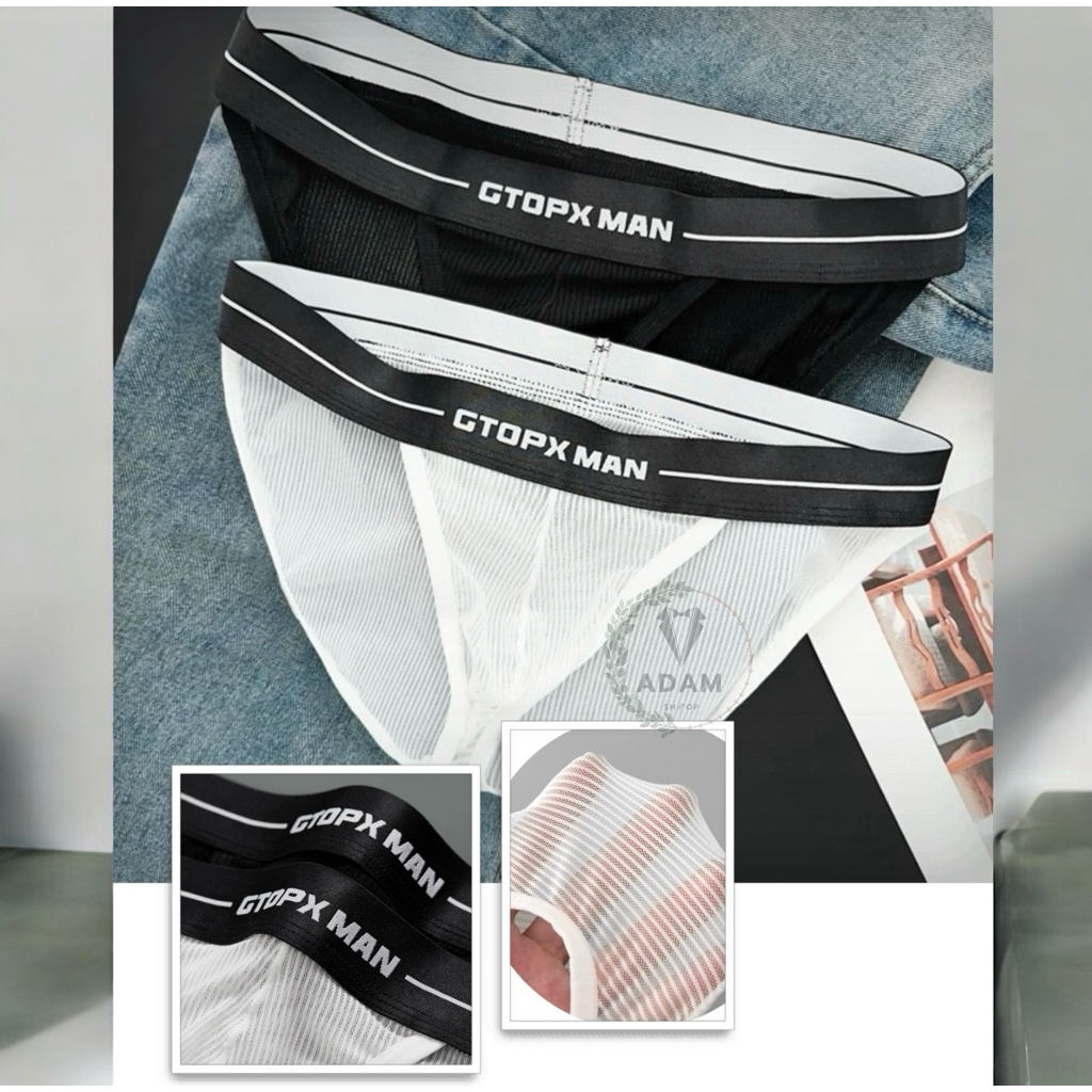Quần Lót Nam Tam Giác Thun Lưới Thoáng Khí Gtopx Man