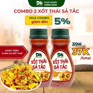 Combo 2 Xốt Thái Sả Tắc 200gr Dh Foods - Sốt Thái Trộn Chân Gà, Chân Gà Sốt Thái Chua Cay, Sốt Thái Ngon Chuẩn Vị