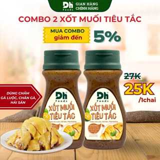 Combo 2 Xốt Muối Tiêu Tắc 120gr Dh Foods – Sốt Chấm, Nước Chấm Hải Sản, Sốt Chấm Thịt Nướng, Nước Chấm Gà Luộc