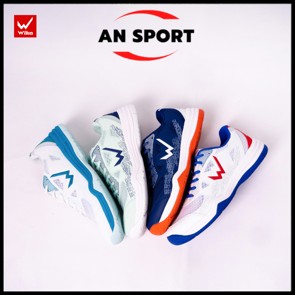 Giày Wika Negar Nam Nữ Chính Hãng - Giày Pickleball, Bóng Chuyền, Cầu Lông, Bóng Bàn - Đế Eva 3 Lớp