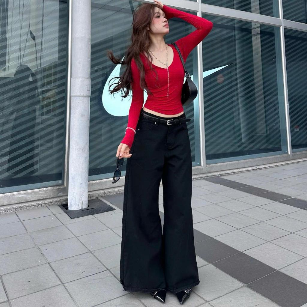 WHOSE x YC1996 - Quần Jeans Ống Siêu Rộng 4 Màu Local Brand Unisex | BigBuy360 - bigbuy360.vn