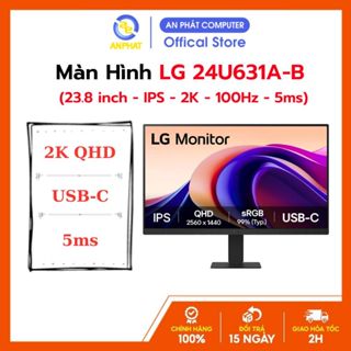  BH 24 Tháng  Màn Hình LG 24U631A-B  23.8 inch - IPS - 2K - 100Hz - 5ms  