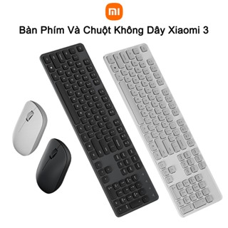 Bộ Bàn Phím Và Chuột 2.4GHz Không Dây Xiaomi 3 Giảm Chống ồn - Chính Hãng 100%