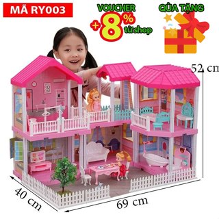 Nhà Búp Bê Cỡ Lớn Búp bê barbie Kích thước 60-70 cm Blockbuilding toy
