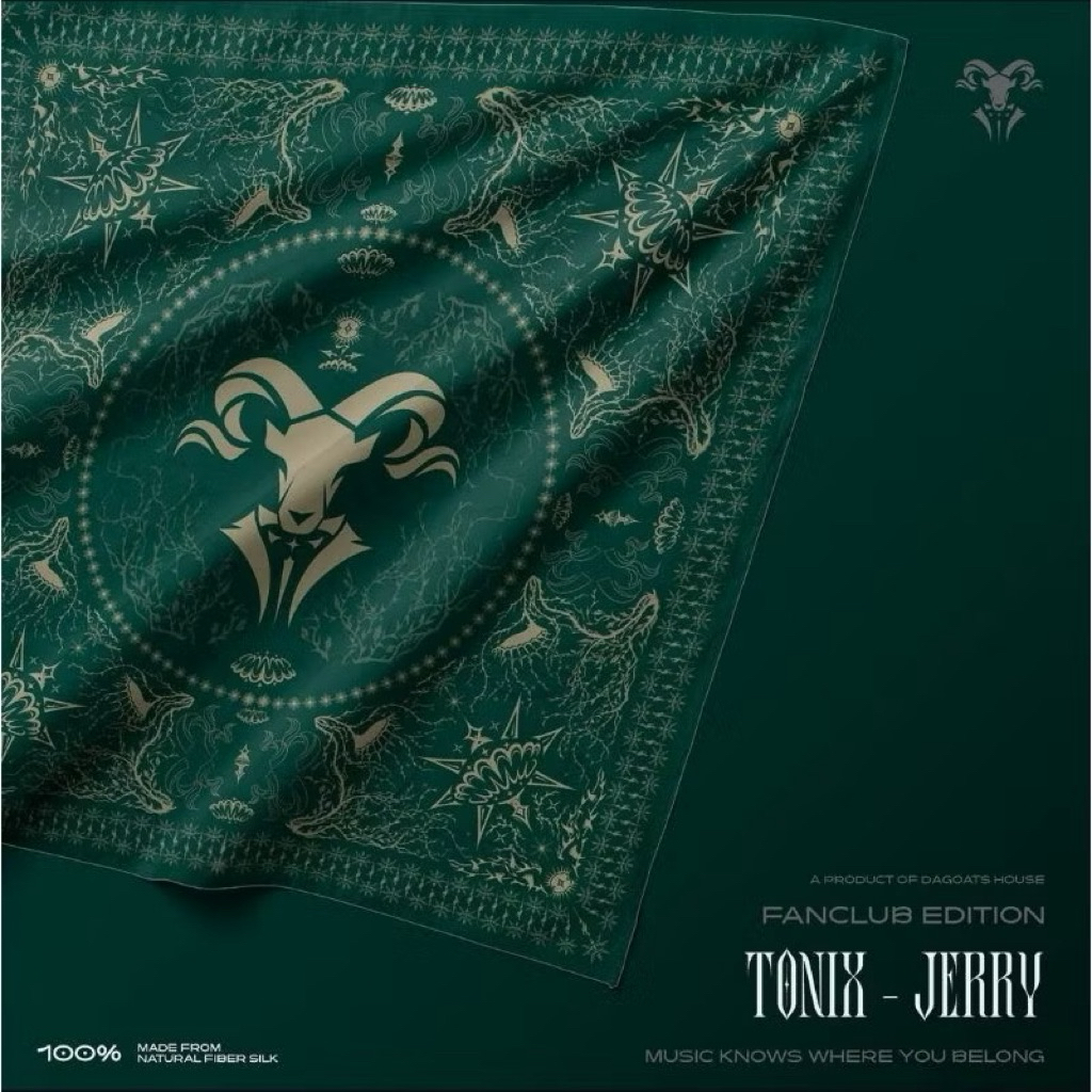 Khăn Bandana TONIX - JERRY by DG House Chính hãng DGH (fanclub edition) - có sẵn
