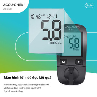 Máy đo đường huyết ACCU-CHECK ACTIVE (Hàng Công Ty 100%)