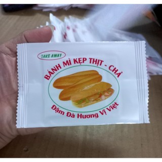  500 cái khăn lạnh khăn ướt mini cho bánh mì kẹp thịt chả 