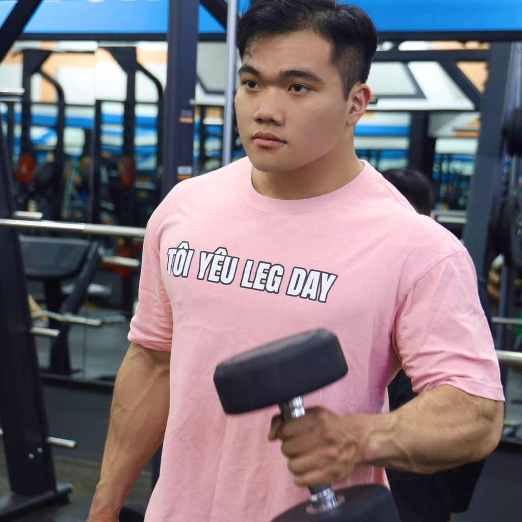 Áo thun Oversize Tôi Yêu Leg Day - Kuhess O7