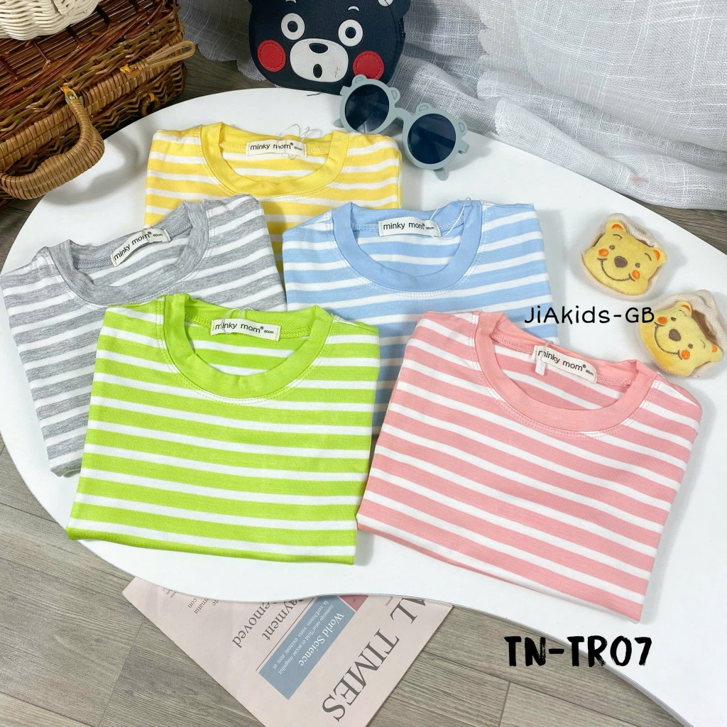 Bộ Quần Dài Áo Cộc Bé Trai Gái Minky Mom Chính Hãng Thun Lạnh - Hamykids B2-TNQD-25