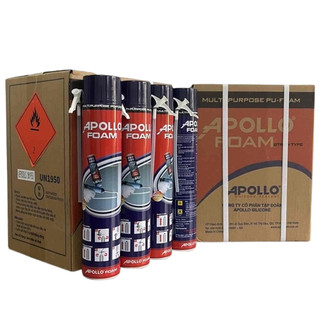  1 thùng 12 chai Keo bọt nở Apollo Foam chống dột chống thấm cách âm cách nhiệt 