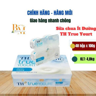  Thùng 48 Hộp Sữa Chua Ít Đường TH True Yogurt 100g 