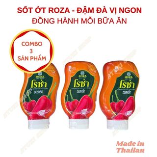 Sốt Ớt ROZA 360g – Sốt Chấm Cay Nhẹ, Tiện Lợi Khi Nấu Ăn & Mang Theo