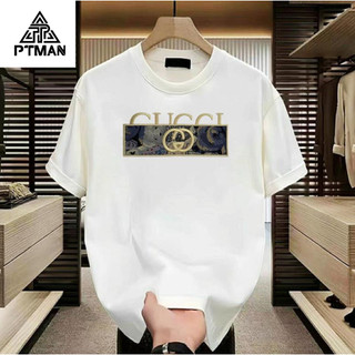  Áo thun cho nam Men _shop luxury cao cấp tương thích với mùa hè   phối 2 màu trắng đen chất đẹp 