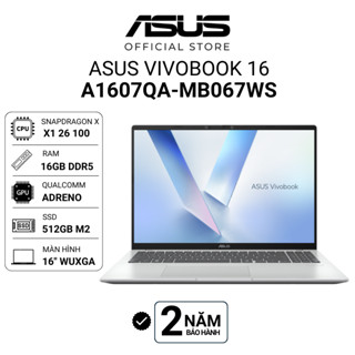Laptop Asus Vivobook 16 A1607QA-MB067WS Snapdragon X1 26 100 | 16GB | 512GB | 16" | Win 11 + Office