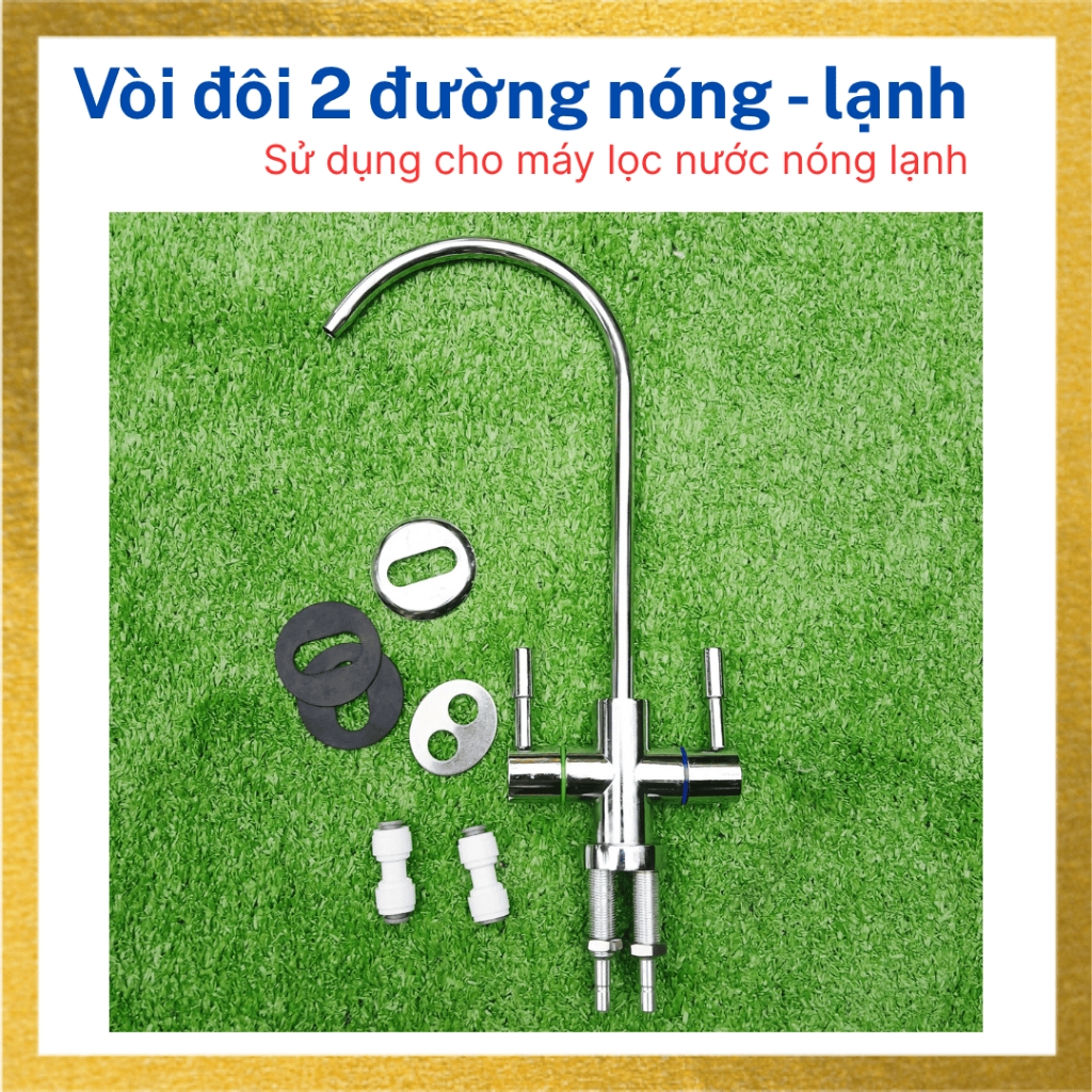 Vòi gạt đôi , vòi đôi máy lọc nước nóng lạnh , vòi 2 đầu vào máy lọc nước