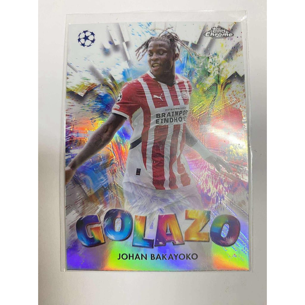 Thẻ bóng đá #M7 Johan Bakayoko Psv Golazo Topps Chrome UCL 2024/25