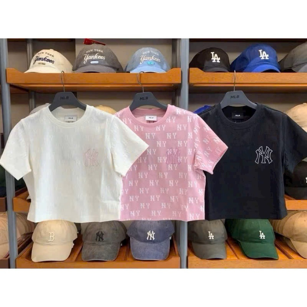 Áo MLB Croptop Monogram Ss2025