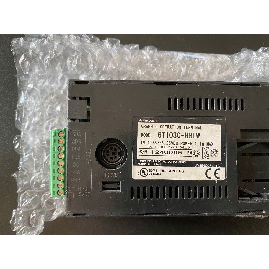 HMI Mitsubishi GT1030-HBLW 3.7 inch 5VDC