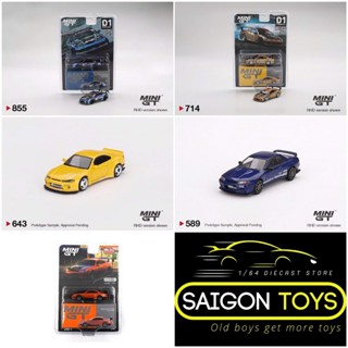 Saigontoys - MiniGT Nissan Silvia S15, Skyline Top Secret các loại- Xe mô hình tỷ lệ 1:64 hãng Mini GT