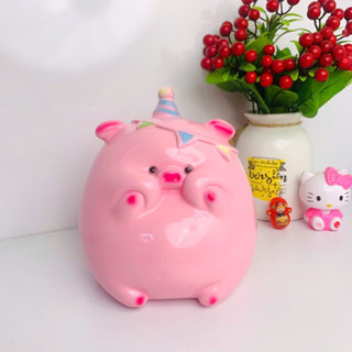 [Lỗ Tròn]Heo đất lợn đất tiết kiệm Heo PARTY Sinh Nhật đáng yêu- Ống Tiết kiệm quà tặng trang trí